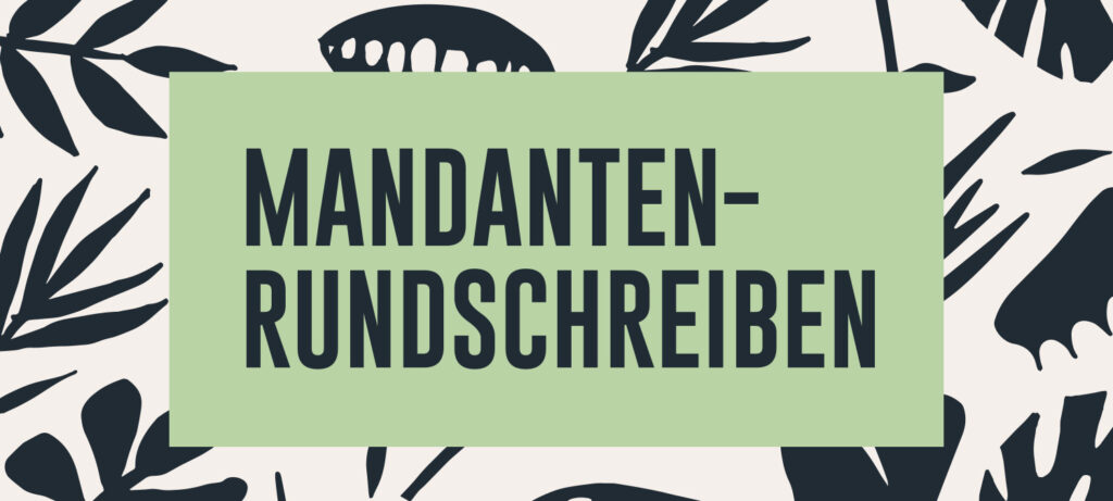 Mandantenrundschreiben